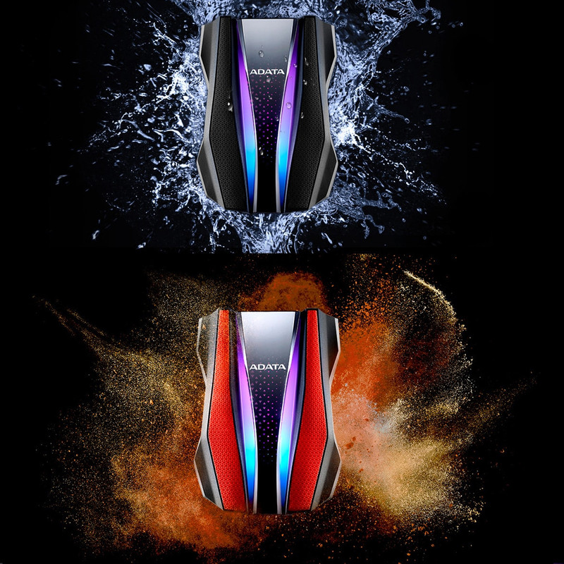 هارد اکسترنال ای دیتا مدل HD770G  ظرفیت دو ترابایت دارای رابط USB Type-A 3.2