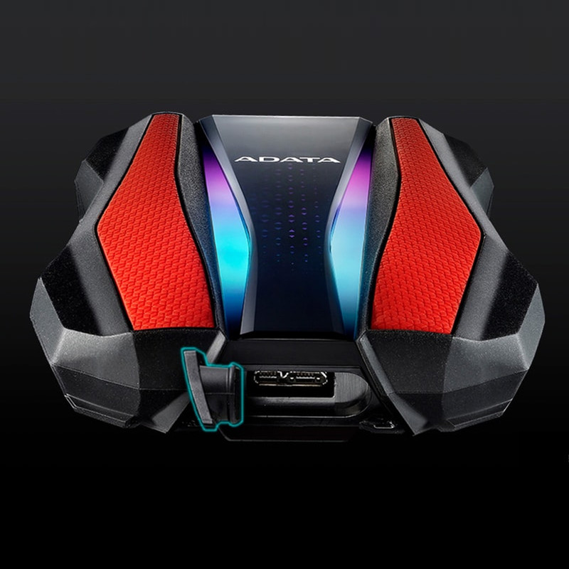 هارد اکسترنال ای دیتا مدل HD770G  ظرفیت دو ترابایت دارای رابط USB Type-A 3.2